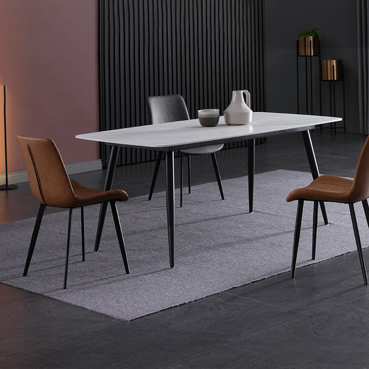 Hedendaagse gesinterde stenen top standaard eettafel rechthoek eettafel voor keuken