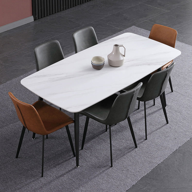 Hedendaagse gesinterde stenen top standaard eettafel rechthoek eettafel voor keuken