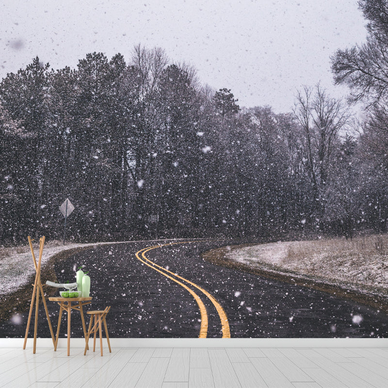 Customized Road Wall Mural Environment Friendly Wallpaper for Decoration