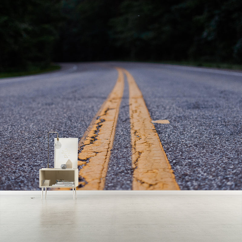 Customized Road Wall Mural Environment Friendly Wallpaper for Decoration