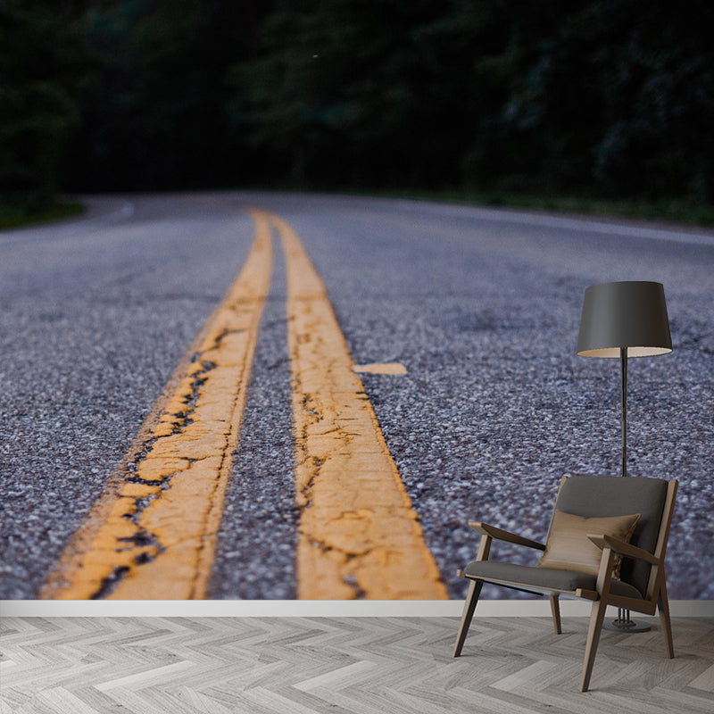 Customized Road Wall Mural Environment Friendly Wallpaper for Decoration