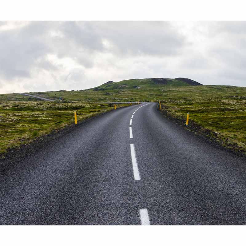 Mildew Resistant Road Wall Mural Wallpaper for Guest Room Decoration