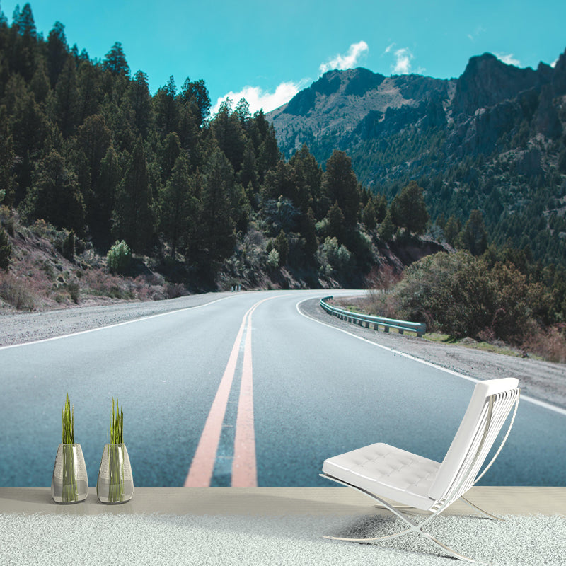 Customized Road Wall Mural Environment Friendly Wallpaper for Home Decoration