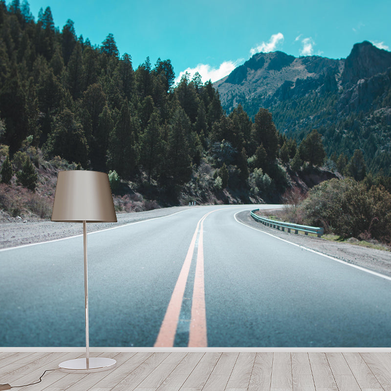 Customized Road Wall Mural Environment Friendly Wallpaper for Home Decoration