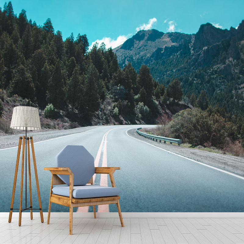 Customized Road Wall Mural Environment Friendly Wallpaper for Home Decoration