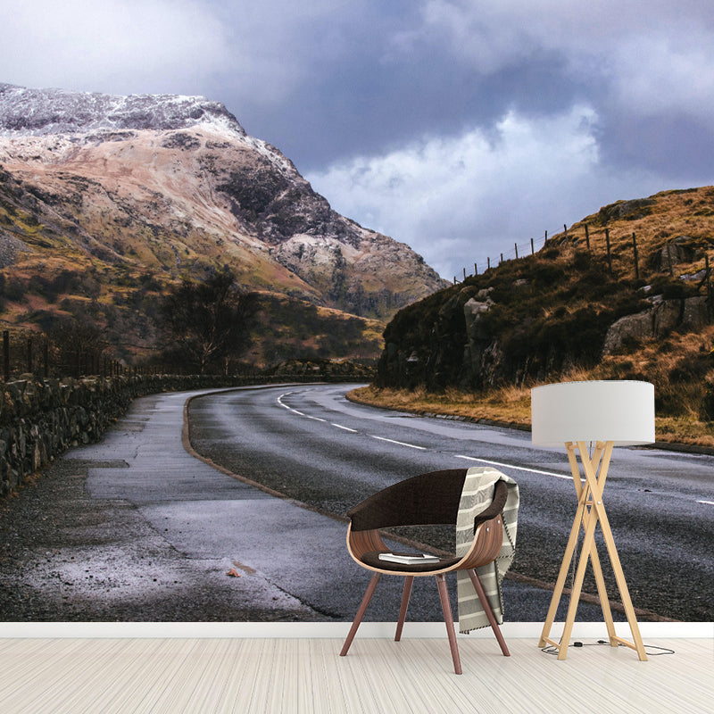 Customized Road Wall Mural Environment Friendly Wallpaper for Home Decoration