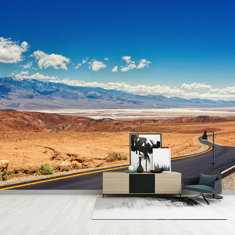 Customized Road Wall Mural Environment Friendly Wallpaper for Home Decoration