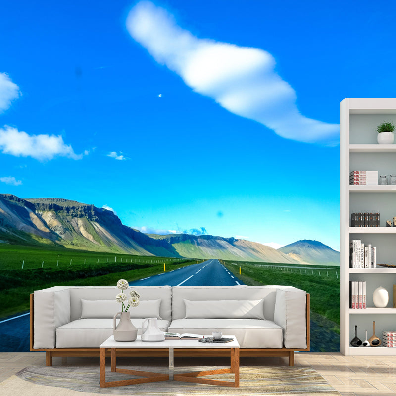 Customized Road Wall Mural Eco-friendly Wallpaper for Guest Room Decoration