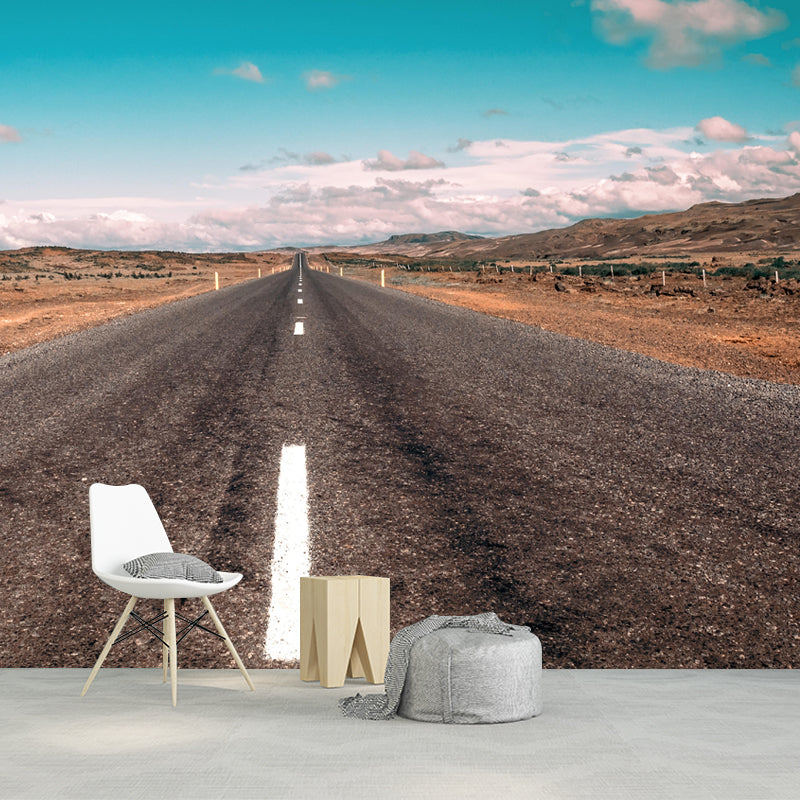 Customized Road Mural Environment Friendly Wallpaper for Bedroom Decoration