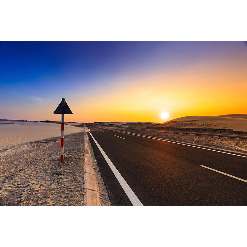 Customized Road Mural Environment Friendly Wallpaper for Guest Room Decoration