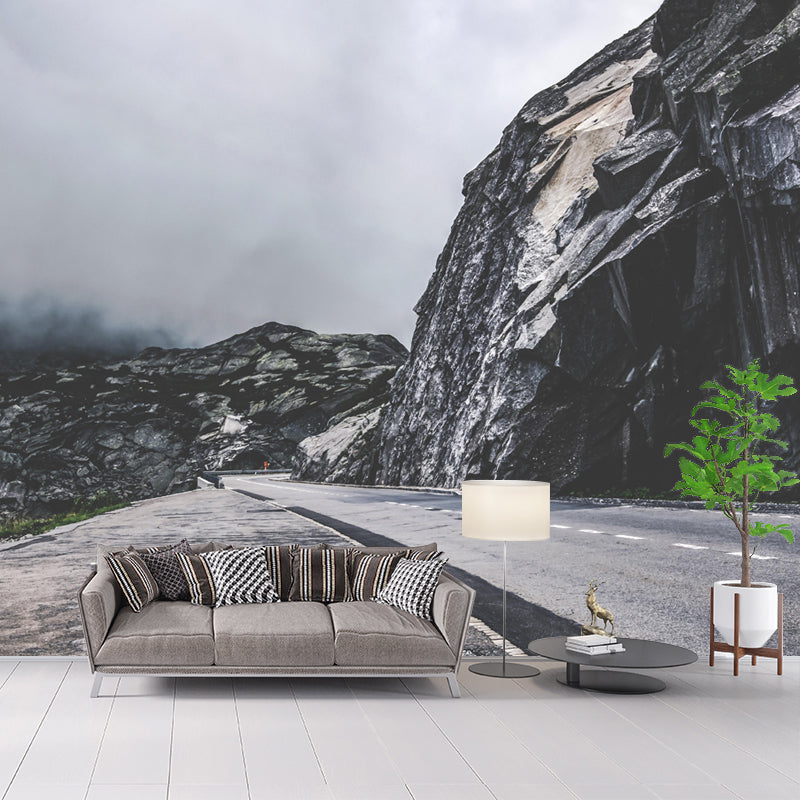 Customized Road Mural Environment Friendly Wallpaper for Guest Room Decoration