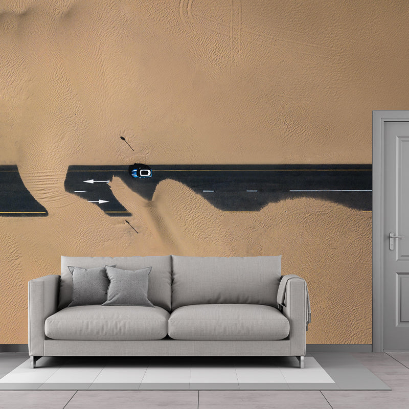 Customized Road Mural Environment Friendly Wallpaper for Guest Room Decoration