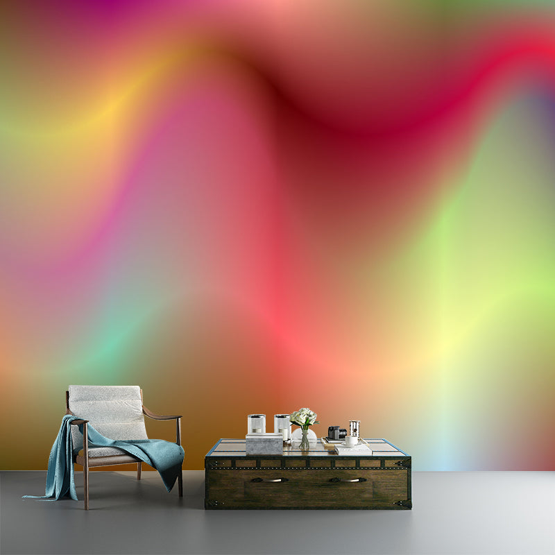 Abstract Water-Resistant Wall Covering for Reading Room, Made to Measure
