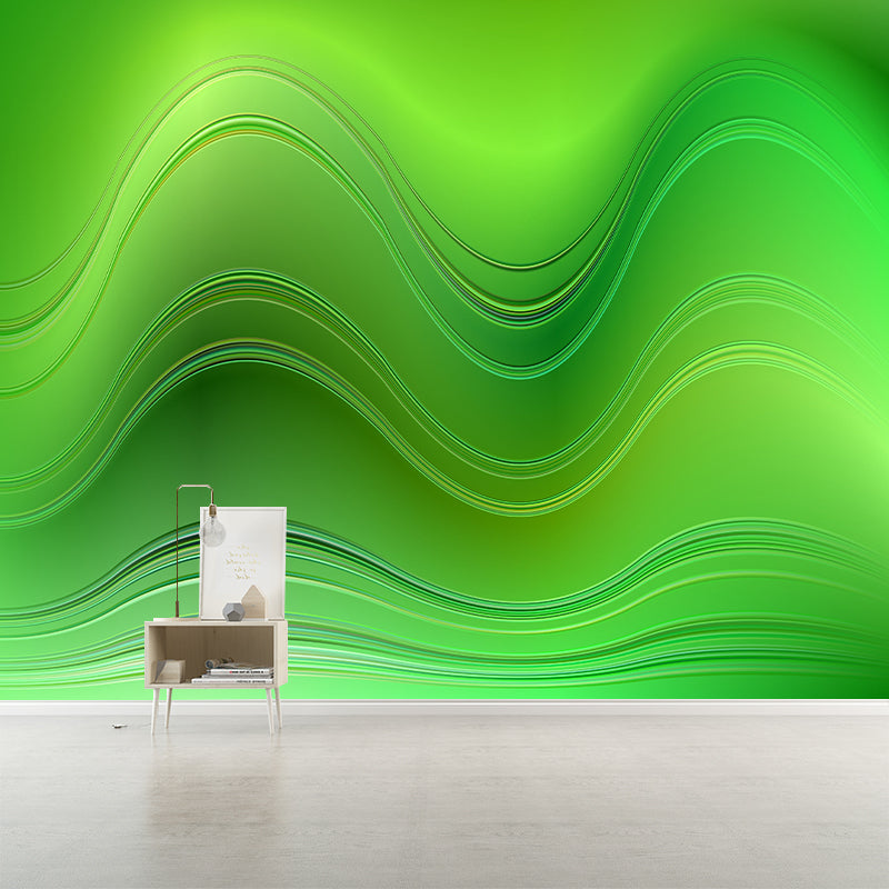 Abstract Water-Resistant Wall Covering for Reading Room, Made to Measure