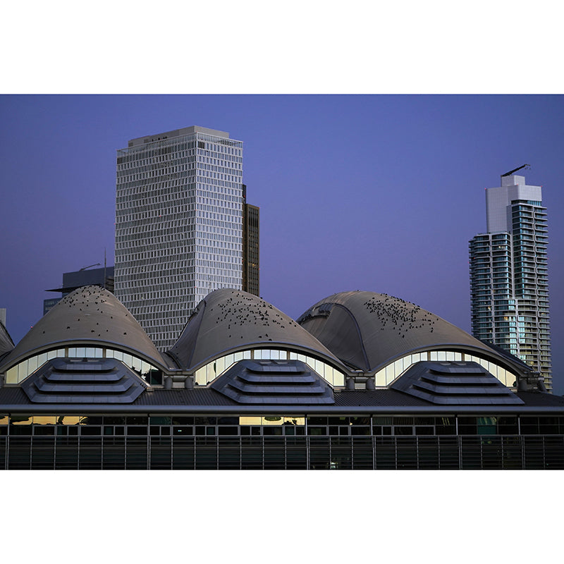 Urban Architecture Mural Wallpaper Moisture Resistant Wall Decor for Guest Room Decor