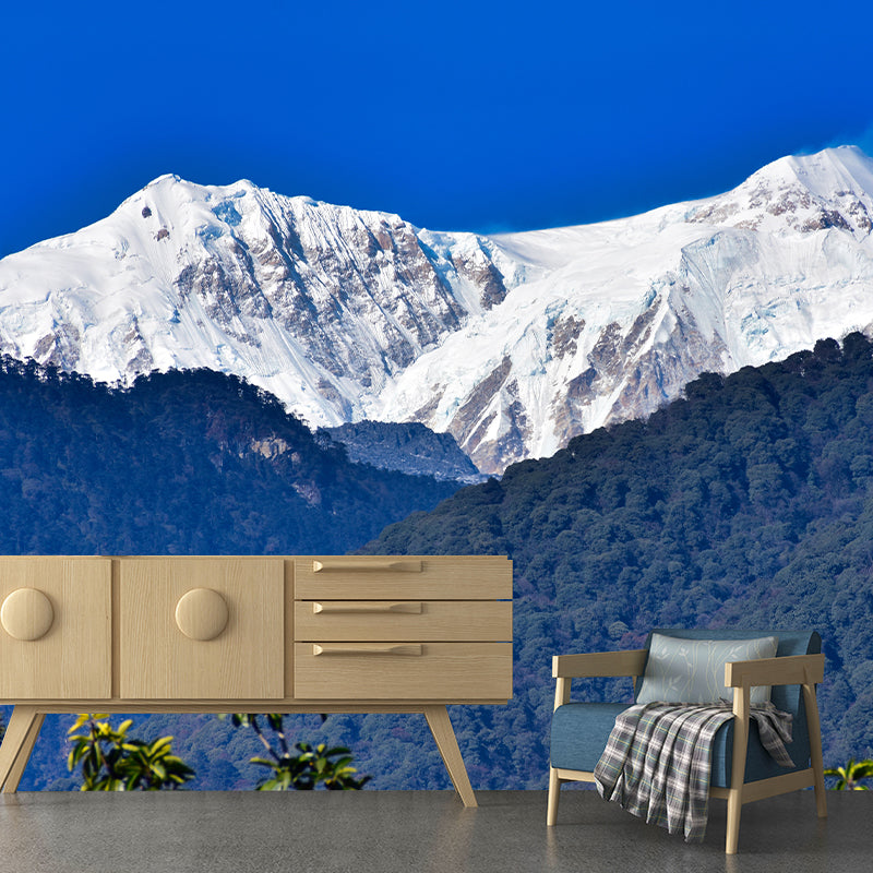 Himalayas View Mural Wallpaper Moisture Resistant Wall Art for Guest Room Decor