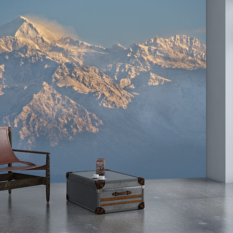 Mountain Scenery Contemporary Wall Covering for Home Decoration, Water Resistant