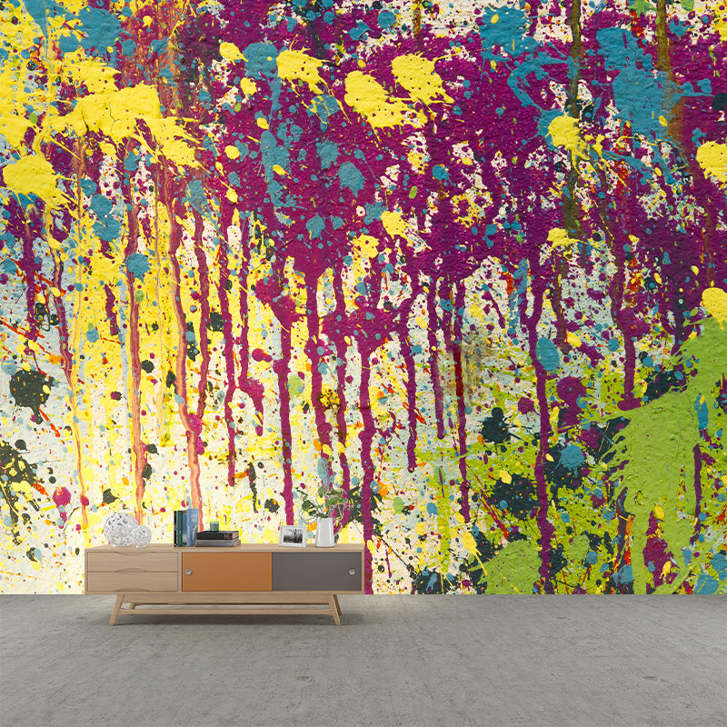 Abstract Illustration Mural Wallpaper Contemporary Living Room Decoration