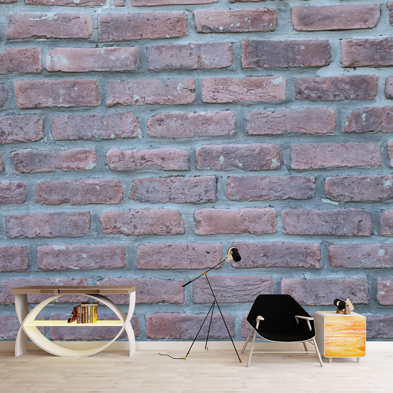 Brick Wall Mural Wallpaper Decorative Waterproofing Wall Art for Living Room