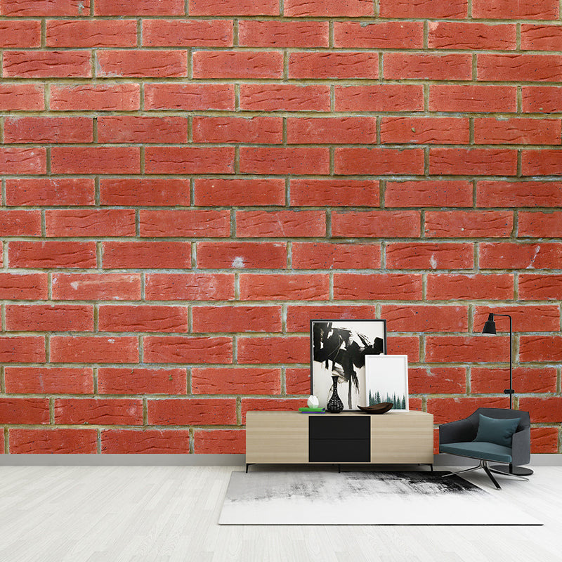 Brick Wall Mural Wallpaper Decorative Waterproofing Wall Art for Living Room
