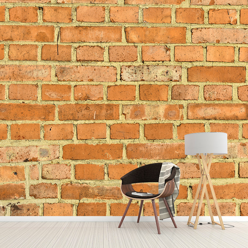 Brick Wall Mural Wallpaper Decorative Waterproofing Wall Art for Living Room