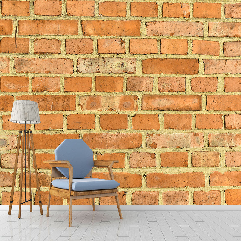 Brick Wall Mural Wallpaper Decorative Waterproofing Wall Art for Living Room