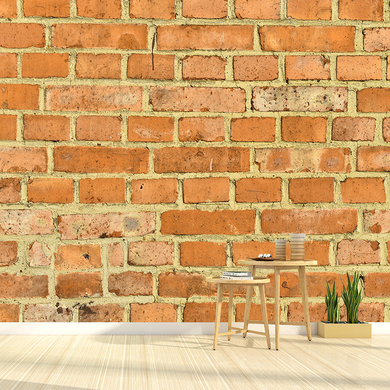 Brick Wall Mural Wallpaper Decorative Waterproofing Wall Art for Living Room