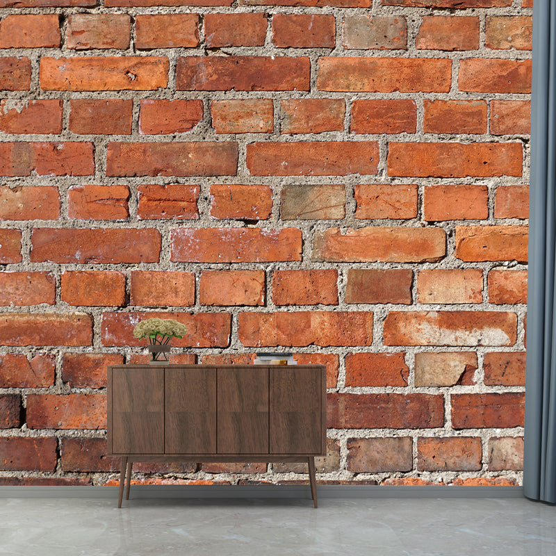 Industrial Style Brick Wall Mural Decal Waterproofing Wall Covering for Decoration