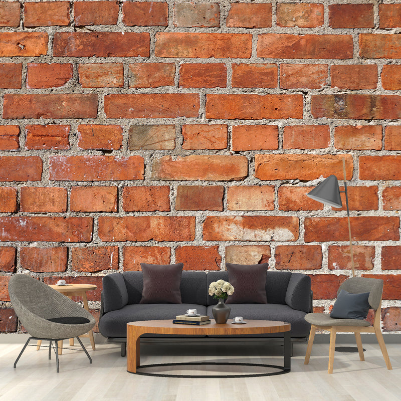 Industrial Style Brick Wall Mural Decal Waterproofing Wall Covering for Decoration