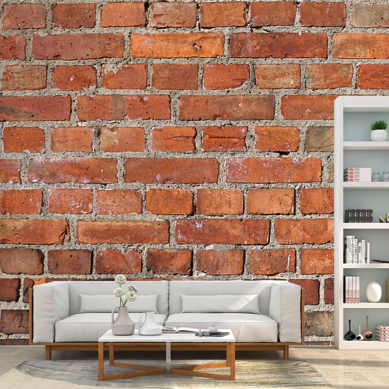 Industrial Style Brick Wall Mural Decal Waterproofing Wall Covering for Decoration