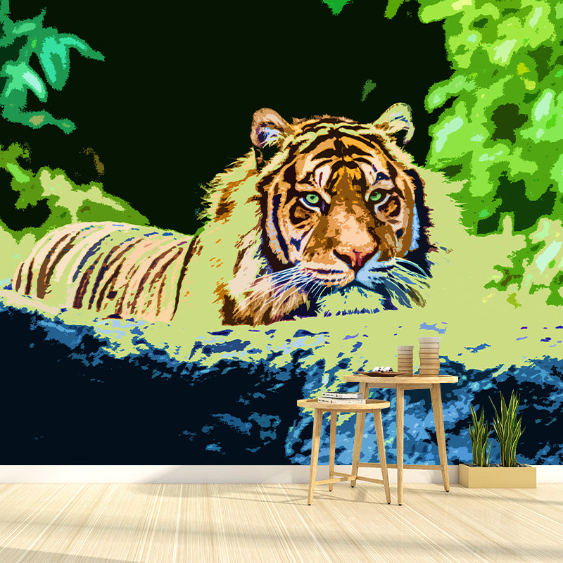 Animal Illustration Wall Covering for Sleeping Room Decoration, Waterproofing