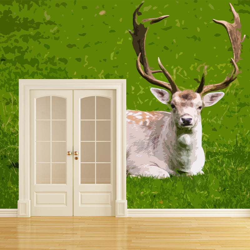 Animal Illustration Wall Covering for Sleeping Room Decoration, Waterproofing