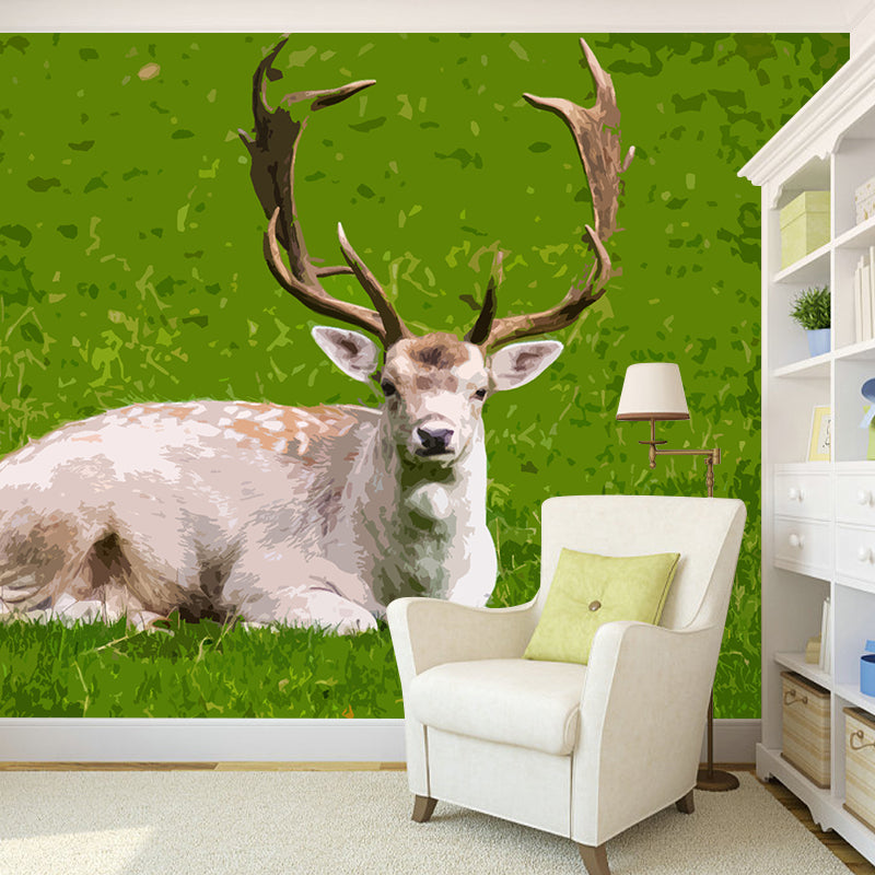 Animal Illustration Wall Covering for Sleeping Room Decoration, Waterproofing