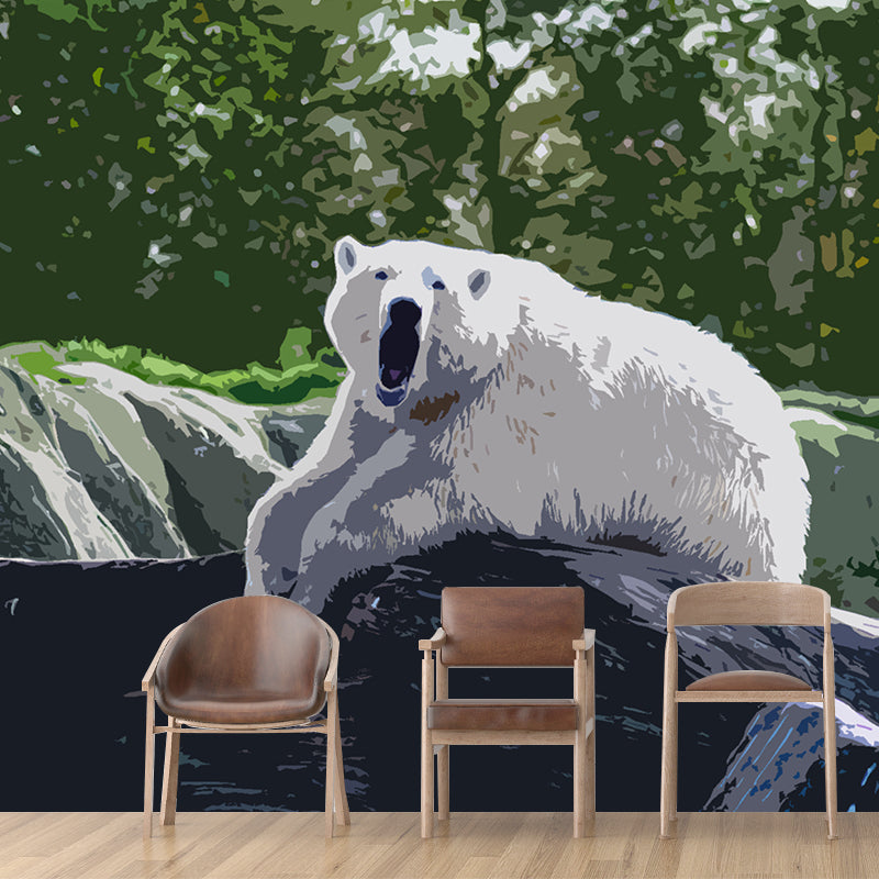 Animal Illustration Wall Covering for Sleeping Room Decoration, Waterproofing