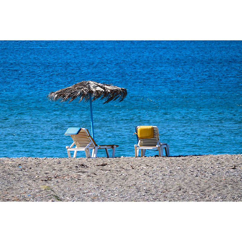 Tropical Beach Wall Mural Wallpaper Moisture Resistant for Sleeping Room