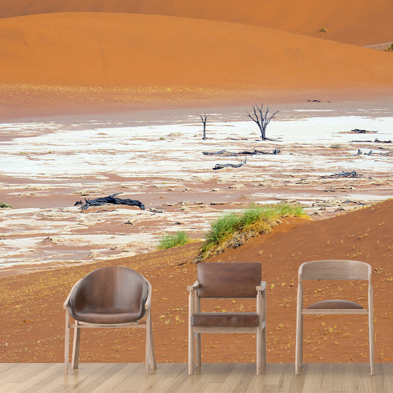 Desert Scenery Contemporary Wallpaper Eco-friendly Wall Decor for Bedroom