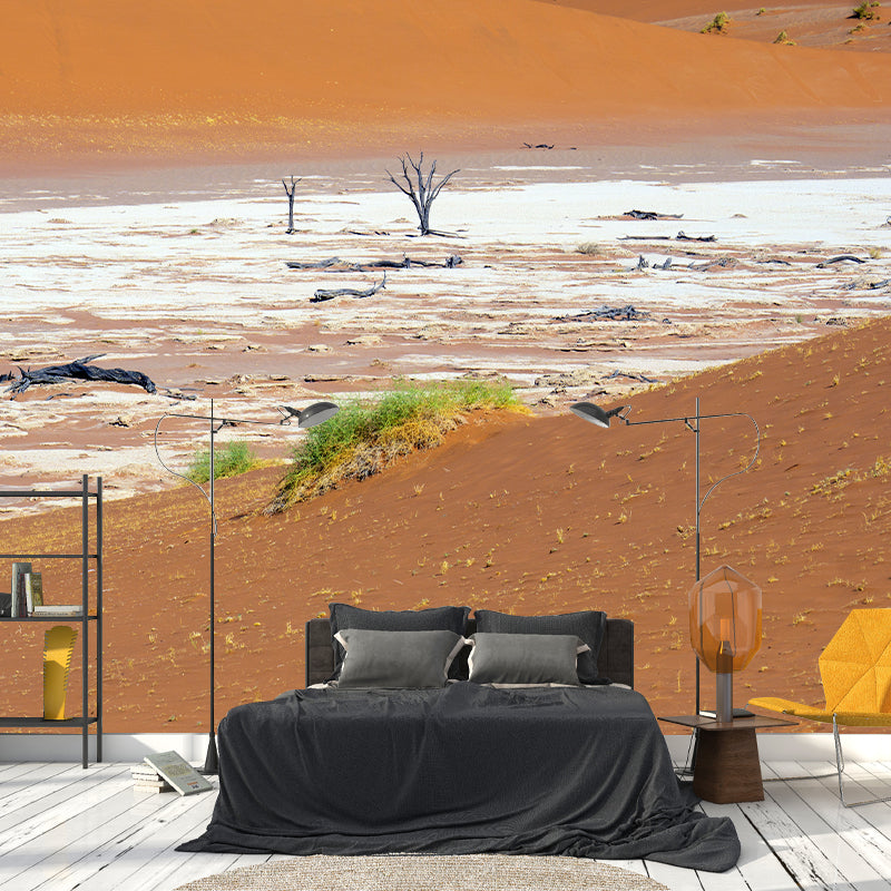 Desert Scenery Contemporary Wallpaper Eco-friendly Wall Decor for Bedroom