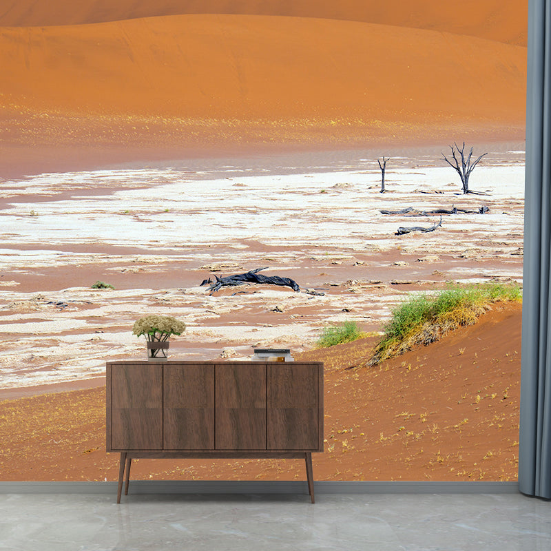 Desert Scenery Contemporary Wallpaper Eco-friendly Wall Decor for Bedroom
