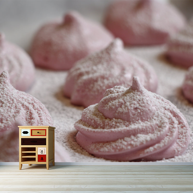 Modern Bakery Decoration Dessert Mural Wallpaper Moisture Resistant, Personalized Size Available