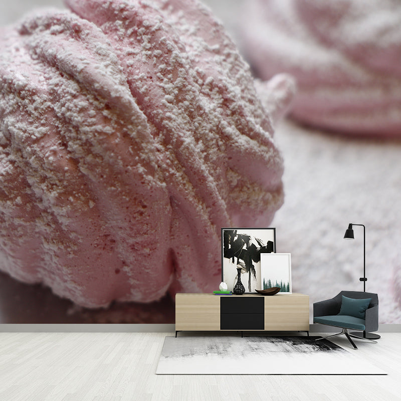 Modern Bakery Decoration Dessert Mural Wallpaper Moisture Resistant, Personalized Size Available