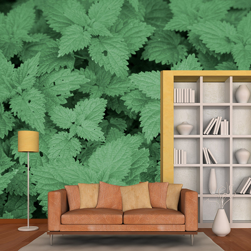 Décoration murale personnalisée en ortie, couleur claire, résistante à la moisissure pour le salon