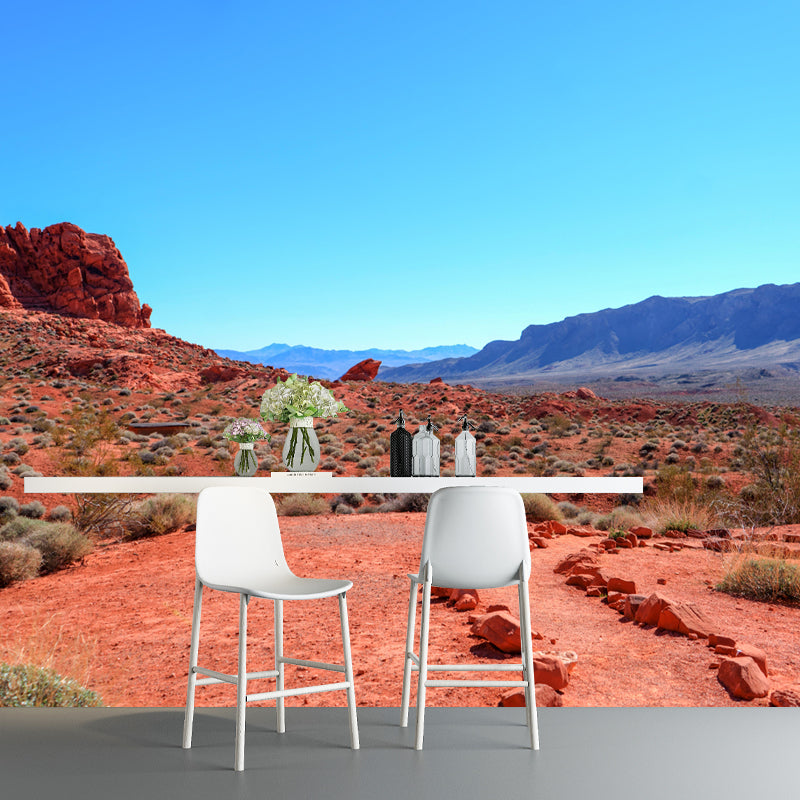 Modern Huge Desert Mural Environment Friendly Wallpaper for Sitting Room