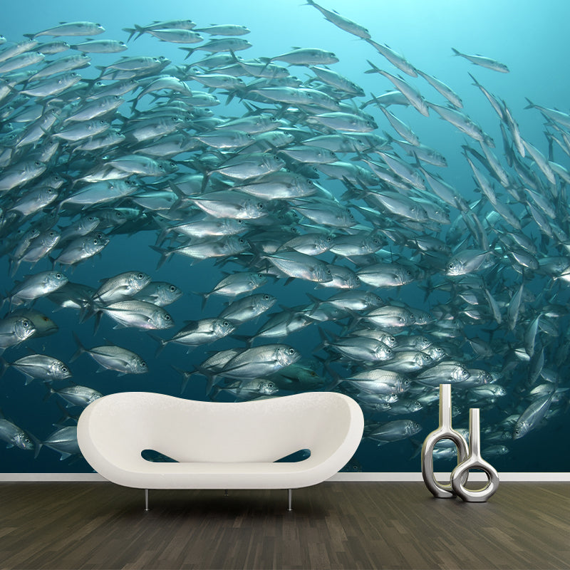 Underwater Fish Mural Wallpaper for Girls Boys Bedroom, Made to Measure