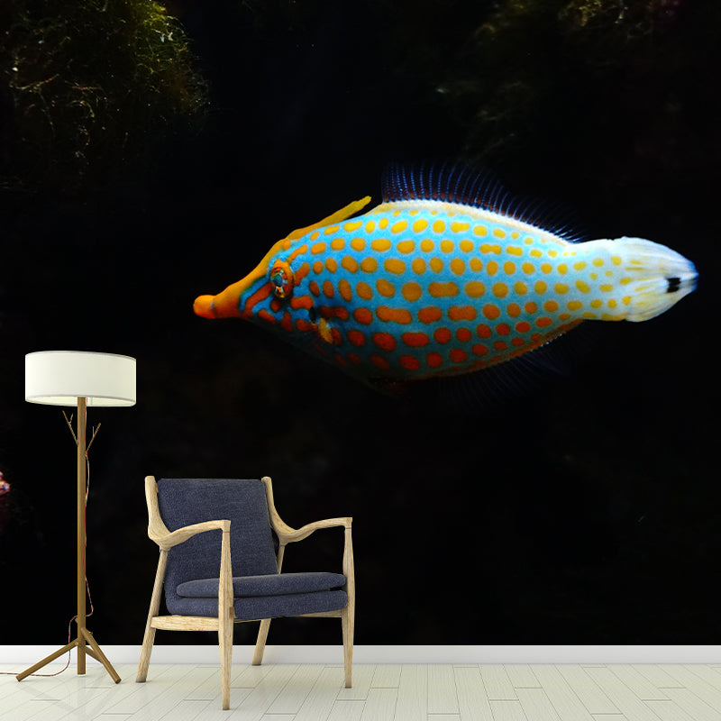 Sea Fish Mural Moisture Resistant Home Art Decor for Kids Bedroom, Made to Measure
