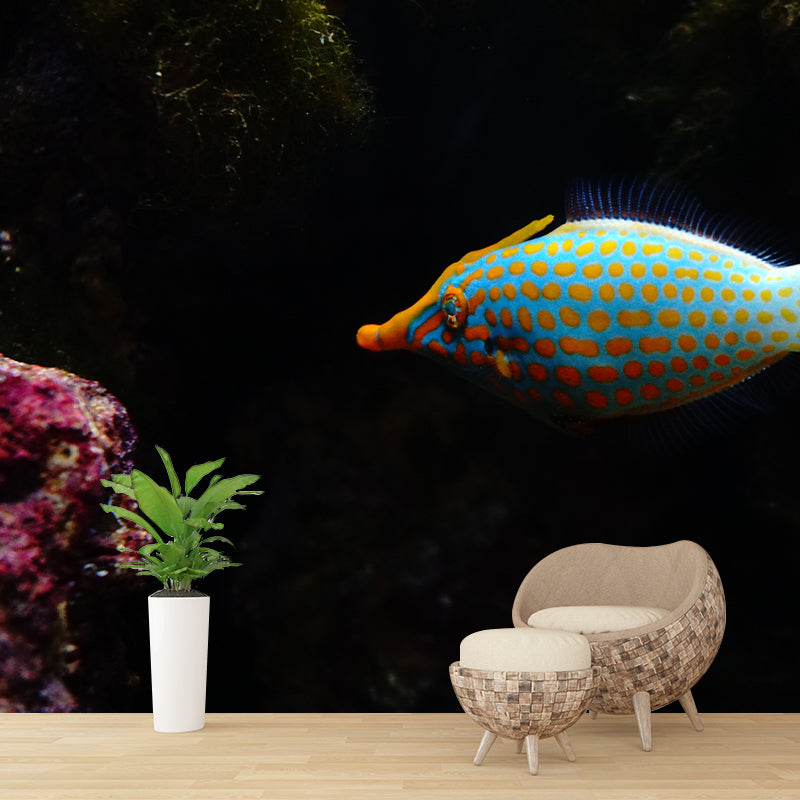 Sea Fish Mural Moisture Resistant Home Art Decor for Kids Bedroom, Made to Measure
