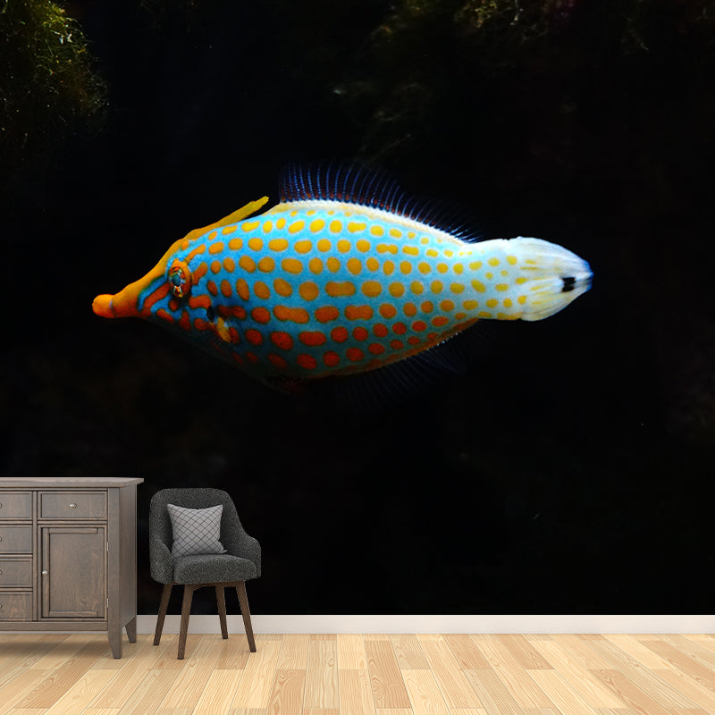 Sea Fish Mural Moisture Resistant Home Art Decor for Kids Bedroom, Made to Measure