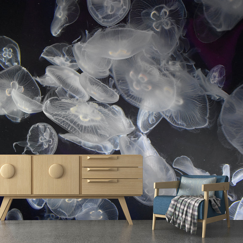 Sea Fish Mural Moisture Resistant Home Art Decor for Kids Bedroom, Made to Measure