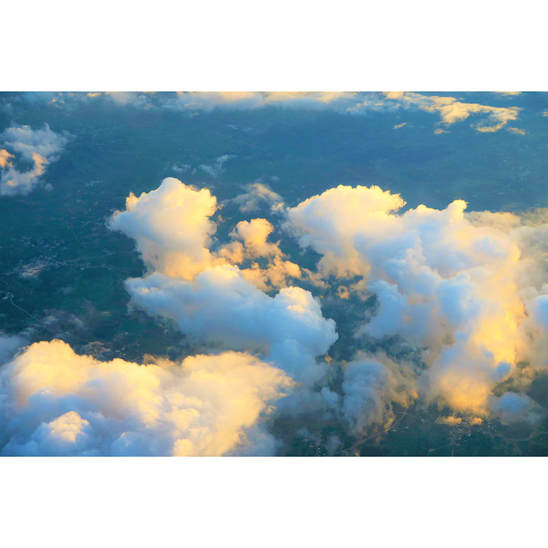 Beautiful Cloud Wall Covering for Sleeping Room Moisture Resistant, Made to Measure