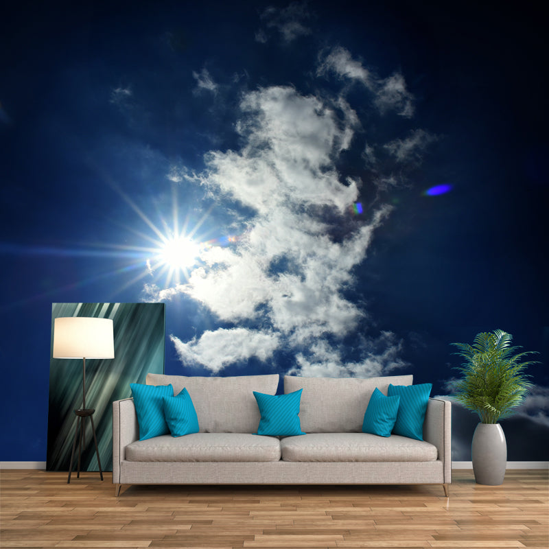 Beautiful Cloud Wall Covering for Sleeping Room Moisture Resistant, Made to Measure