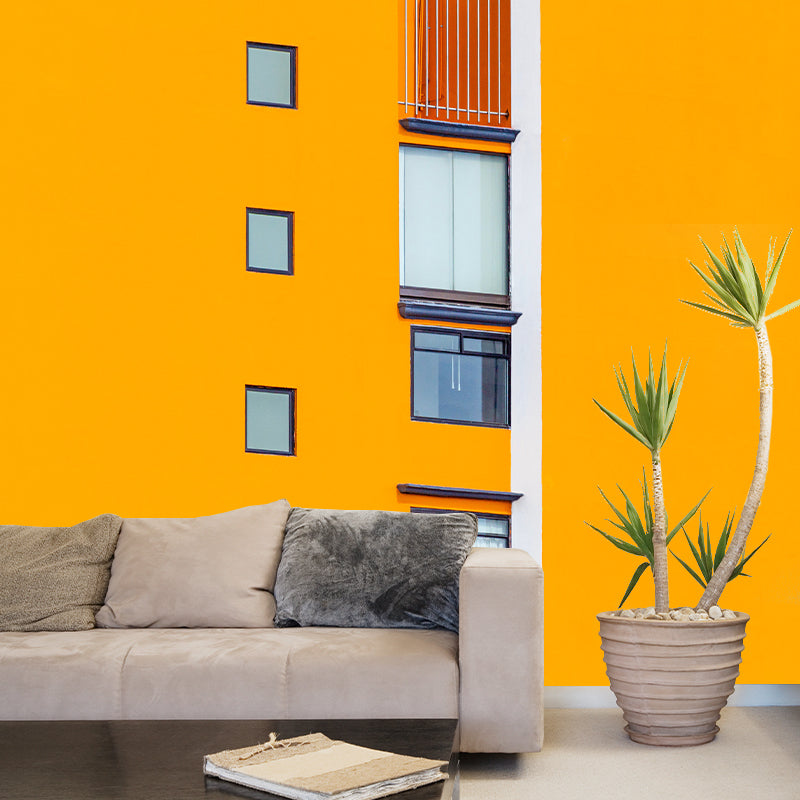 Modern Design Building Wall Mural for Meeting Room, Personalized Size Available